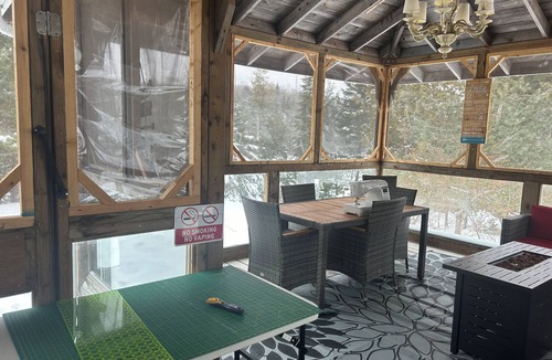 L'Amable House | All Season Lakefront Home nHot Tub, Theatre Room, ATV/Snowmobile/Hiking Trails