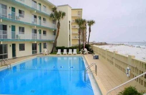 Fort Walton Beach Condo | Aqua Villa 104. First floor. Beach service for 2 chairs and umbrella included!