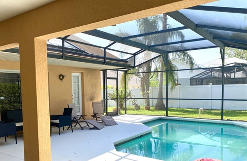 Orange Tree Villa | Beautiful Villa With Solar Heated Private Pool Near Disney