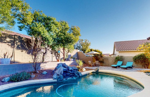 Tatum Ranch House | Brilliant home with pool, lovely patio, washer/dryer & central AC