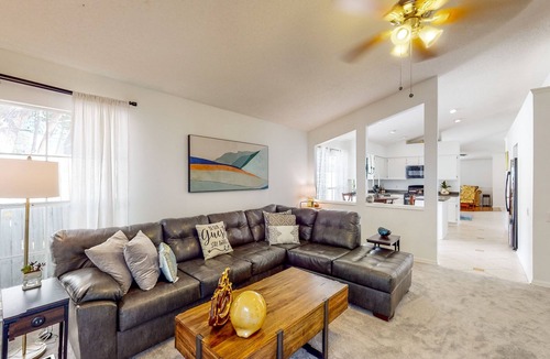 Casselberry House | Centrally located home with a firepit, recently renovated, & large enclosed yard