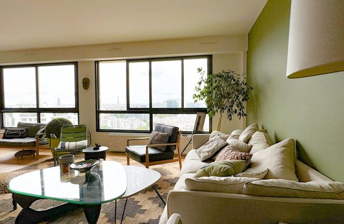 Quartier de Becon Apartment | Charme Parisien, Vue sur Tour Eiffel