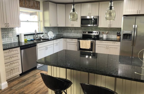 Odessa House | Charming lakefront 4-bedroom house, sleeps 10 adults. Come and Relax
