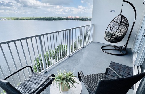 Florida Central Atlantic Coast Condo | Chic Lakefront Resort just short drive to Disney!