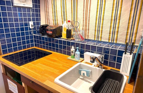 Shimo-yoshida Apartment | Cozy 2-TATAMI room Japanese style house with AC, WiFi in serene Fujiyoshida city