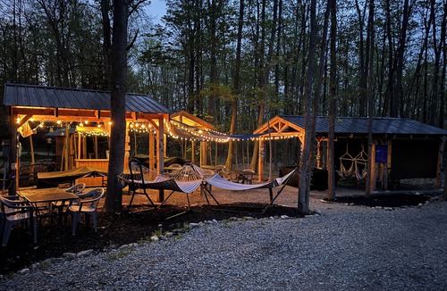 Town of Reading RV Rental | Cozy Camper w/private hot tub. Close to Watkins Glen The Springdale unit 4