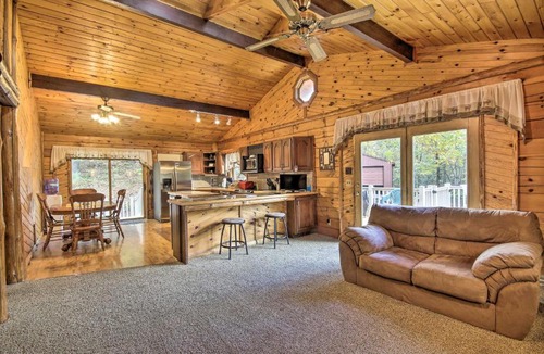 James Creek House | Deck w/Private Hot Tub: James Creek Cabin