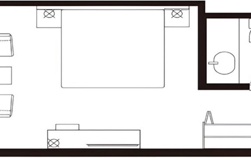 Takanawa Hotel | Deluxe King Room Hotel in Superb Minato City with WiFi, AC, fitness room