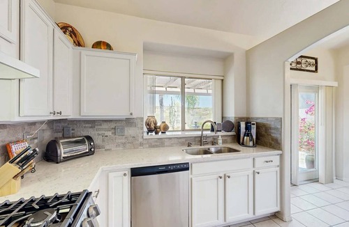 Rancho Vistoso House | Dog-friendly valley view oasis with private hot tub, shaded patio, washer/dryer