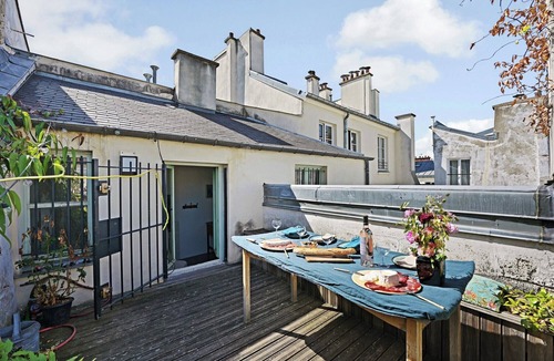 Archives Apartment | Elegant Marais Triplex: 5 Bedrooms, Modern Design, Rooftop Views