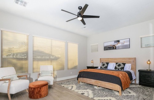Sonoran Foothills House | Enjoy 2 Primary Suites, Heated Pool & Spa, Fun Game Room, Fire Pit, BBQ, More