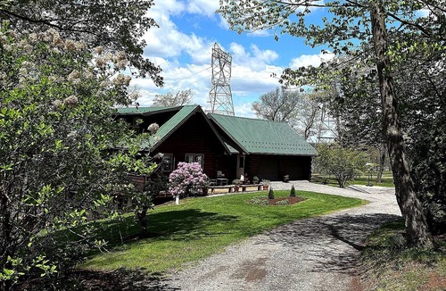 Belleville Cabin | Enjoy a beautiful log cabin overlooking Belleville, PA with stunning views