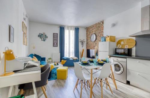 Saint-Ouen Apartment | Escale à Paris Metro & Parking