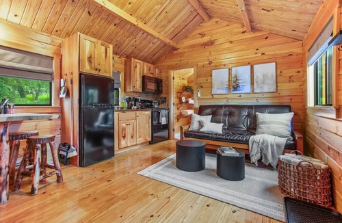 Shippenville Cabin | Evergreen Escape | Cabin w/Hot Tub, Fire Pit, Views & Trails Nearby