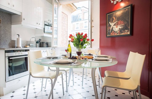 Quartier du Gros-Caillou Apartment | Experience Opulent Parisian Living with Twinkling Eiffel Views