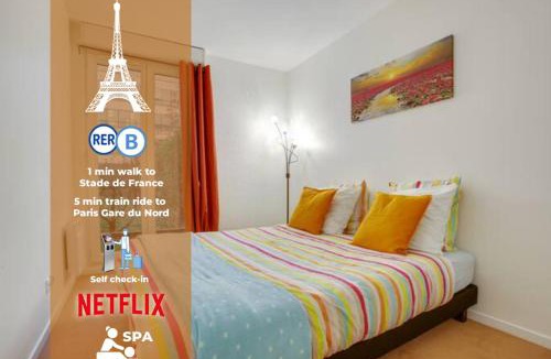 Saint-Denis Apartment | F2 50m2 Paris Gare du nord - Stade de France - Parking
