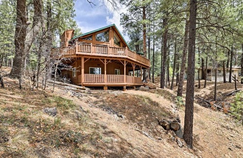 Kachina Village Cabin | Flagstaff Cabin w/ Wraparound Deck in Nat'l Forest