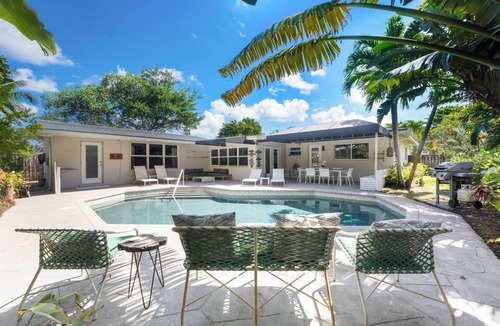 North Corals House | FORT LAUDERDALE Spacious house with heated pool and garden