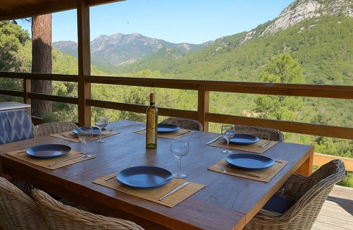 Zonza Villa | Wooden villa, panoramic views, close to the beaches & natural pools of the Cavu