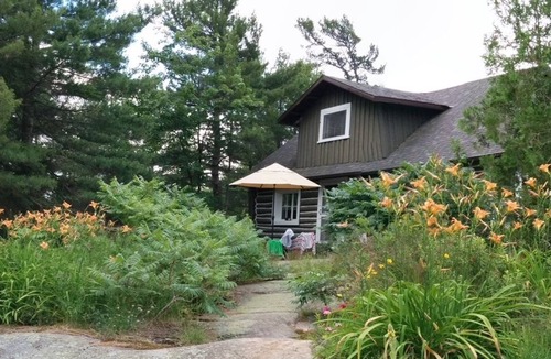 The Archipelago Cottage | Georgian Bay Private island, unique authentic log cabin