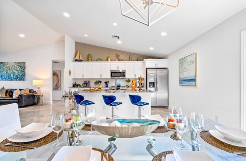 Delray Beach House | Glamorous New Built Heated Pool Home, Tiki Hut, Huge Patio, Air Hockey Near Ave