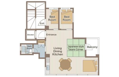 Kamitakada Apartment | Good access to Shinjuku! Japandi Style Room in Nakano, Tokyo - Podhouse Nakano
