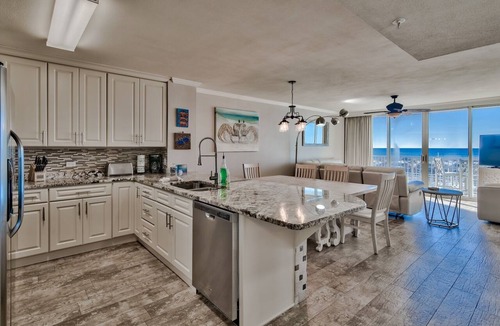 Fort Walton Beach Condo | Gulf Front Island Princess 201 with Beach Service, Soft Beds and Recliners!