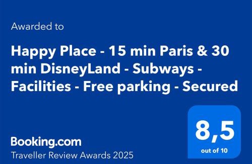 Maisons-Alfort Apartment | Happy Place - 15 min Paris & 30 min DisneyLand - Subways - Facilities - Free parking - Secured