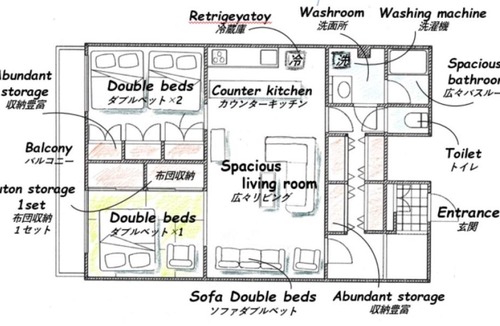 Horikiri Apartment | HARMONIA東京堀切 10名定員90平米の広いCondominium