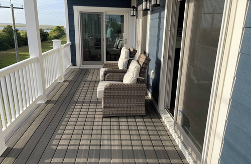 Milford House | Hidden Gem, Relax,Water Views, Covered Deck Breezes Elevator &HotTub&Turf Fields