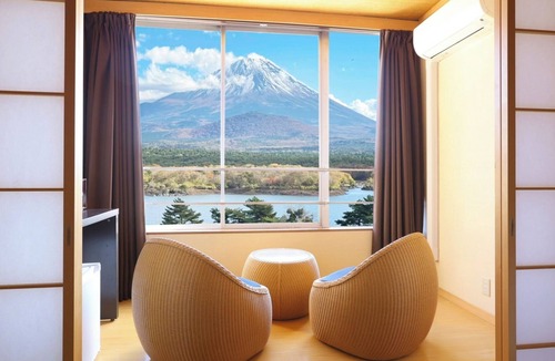 Fujikawaguchiko Hotel | Japanese roomtypeB panoramic view of Mt Fuji Lake Shoji/Minamitsurugun Yamanashi