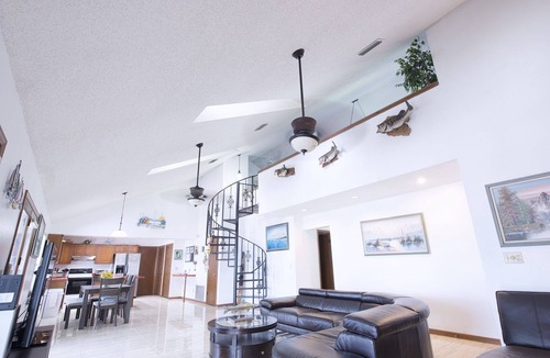 Eastlake Weir House | Lakefront Home w/Stunning Sunsets, Private Beach, Dock & Game Loft