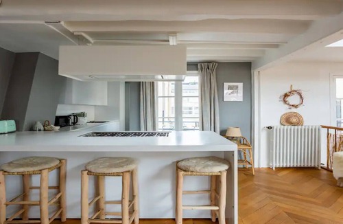 Marais Apartment | Lap of Luxury!Marais180m2 top floor designer loft magnificent 19th cent building
