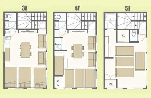 Shiba Apartment | Large Private House for 18 Tokyo Tower JR Hamamatsucho 8min HOTEL Musashi Tokyo Shiba
