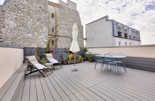 Quartier de la Chapelle Apartment | Le Contemporain - Terrace & Near Montmartre