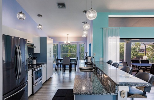 Fort Myers House | Lush Waterfront canal with stuning sunset views, Hot tub and heated pool!