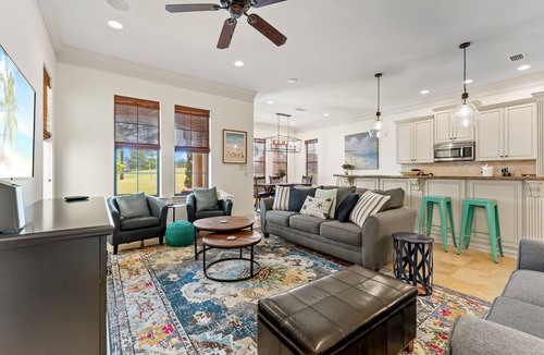 Villa Lago House | Luxury 3BR Beach House w/SIX Seat GOLF CART! Near Pool. Covered Patio. Tram.