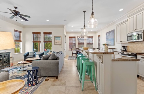 Villa Lago House | Luxury 3BR Beach House w/SIX Seat GOLF CART! Near Pool. Covered Patio. Tram.
