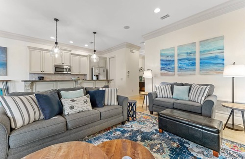Villa Lago House | Luxury 3BR Beach House w/SIX Seat GOLF CART! Near Pool. Covered Patio. Tram.