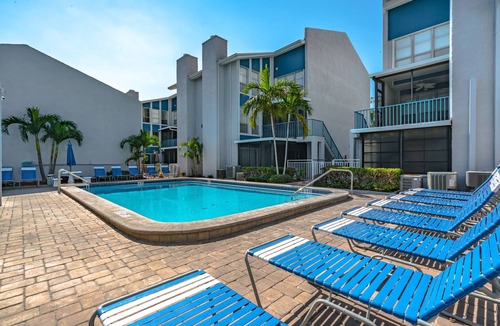 Madeira Beach Condo | Madeira Beach Yacht Club 215F | Canal-Front Balcony, Pool + Dock