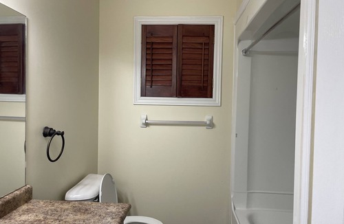 Guelph House | Master Bedroom with ensuite Bathroom & Closet. Kitchen and living are shared.