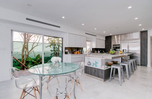 Eastern Shores Villa | Miami, Beach, Waterfront, Pool, Boat dock, Quiet, Beach, Luxury, View, modern