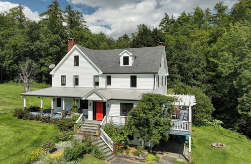Narrowsburg House | Modern Farmhouse, large 50x20 salt water heated pool.