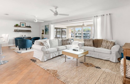 Shore Acres House | Modern waterfront home w. heated private pool, 30-night min. stay