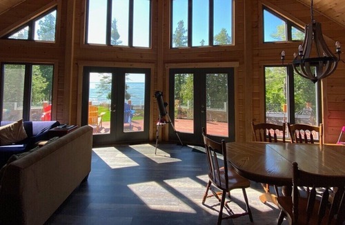 Northern Bruce Peninsula Cabin | Modern Waterfront Log Cabin