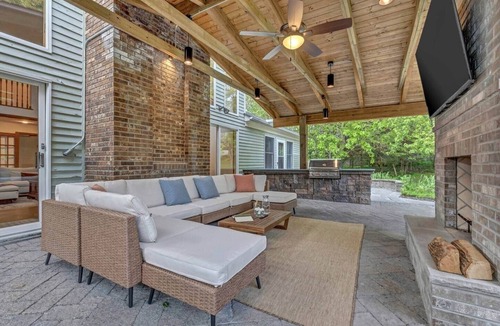 Warwick Ski Chalet | Mountain Luxury: Pool, Theater & Outdoor Kitchen