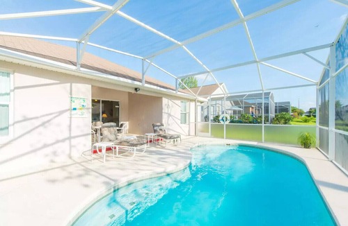 Florida Pines House | near Disney Private Pool 4 BR 3 bath Family Game room HDTV Wi-Fi