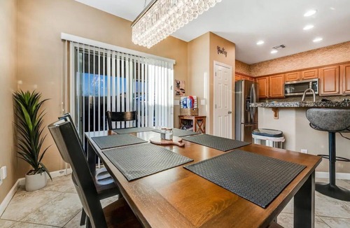 Anthem House | NEW! Cozy desert getaway with private backyard and seasonal pool!