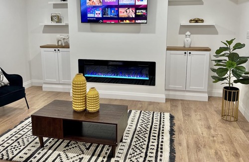 Ancaster House | New luxury guest suite in Ancaster with fireplace, rain shower & heated floors