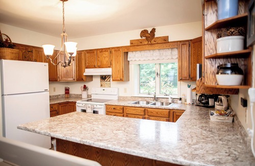 Town of Milo House | NY Finger Lakes Country House Garden Big Private Yard on Wine Trail full kitchen